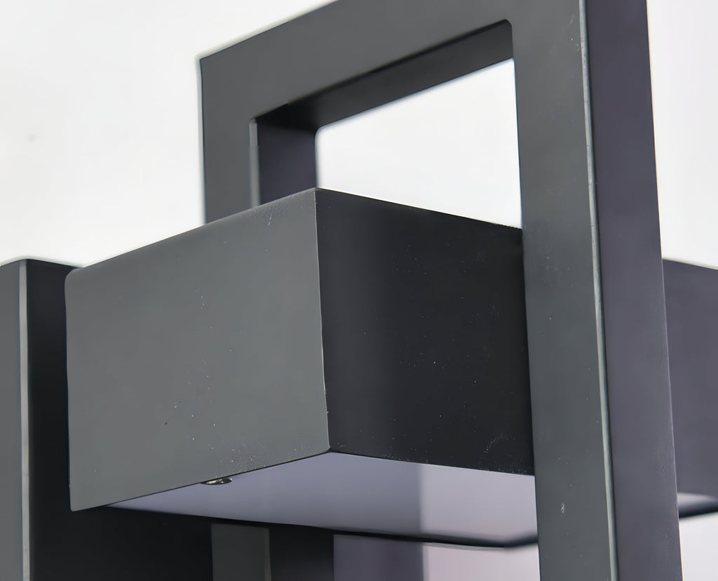 Marshall - Modern Black Outdoor Wall Light with Stainless Steel