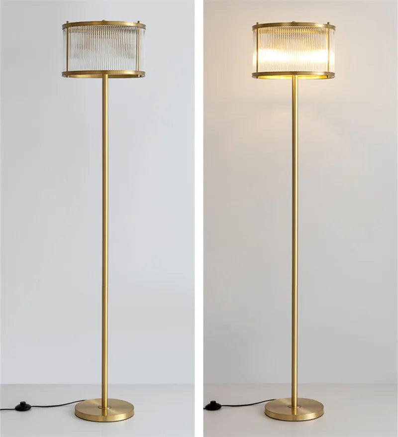 Oliver's Radiant Industrial Floor Lamp - Timeless Elegance E27