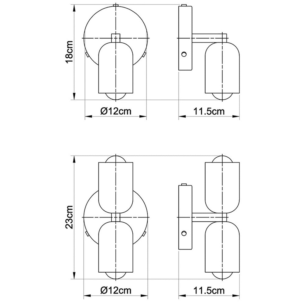 Simple Decorative Metal Wall Lamp