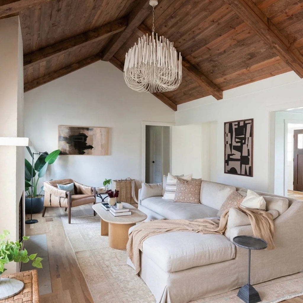 Tiered Wooden Stick Chandelier – Organic Statement Light