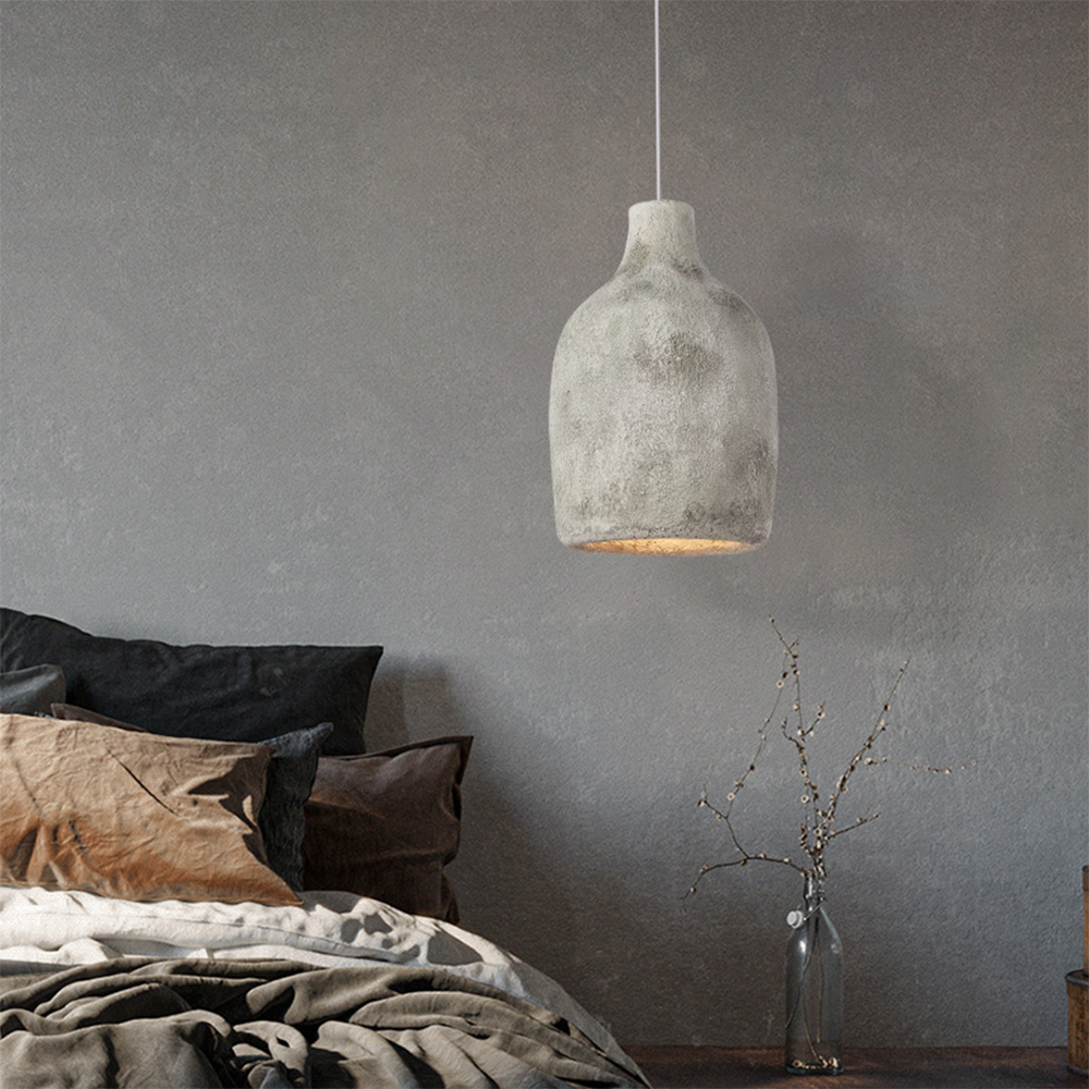 Postmodern Pottery-Style Pendant Light