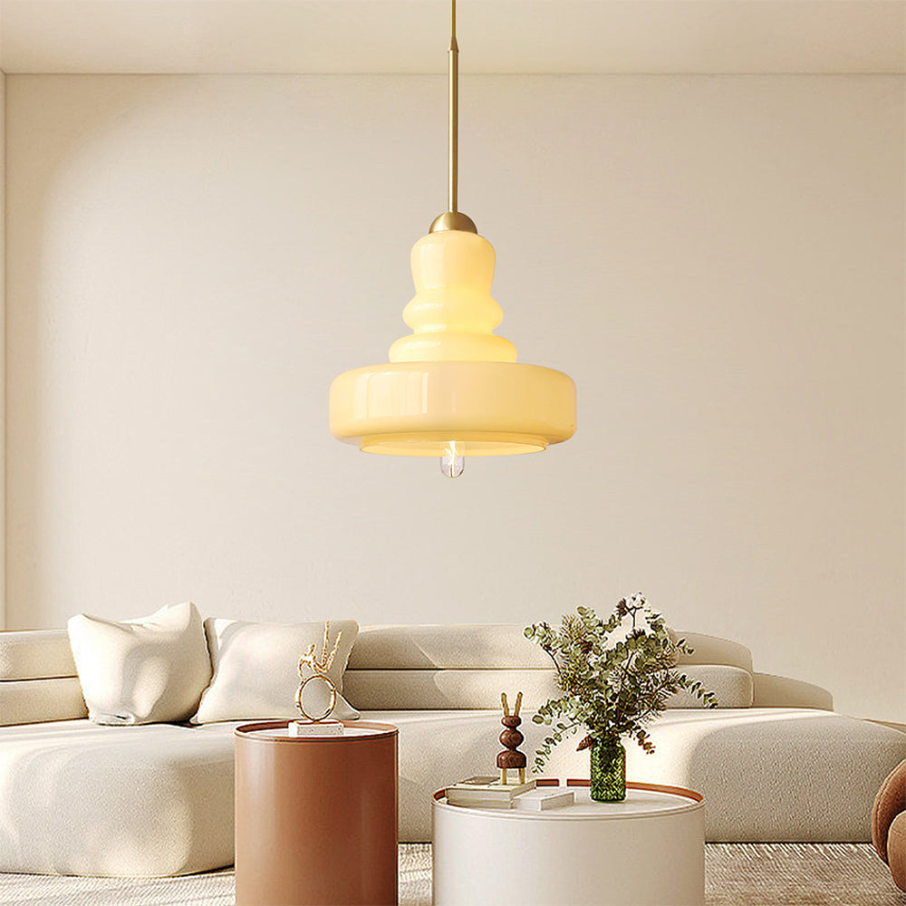 Vintage Colorful Gourd Pendant Lamp