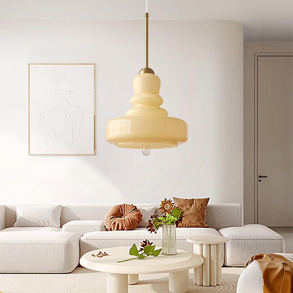 Vintage Colorful Gourd Pendant Lamp
