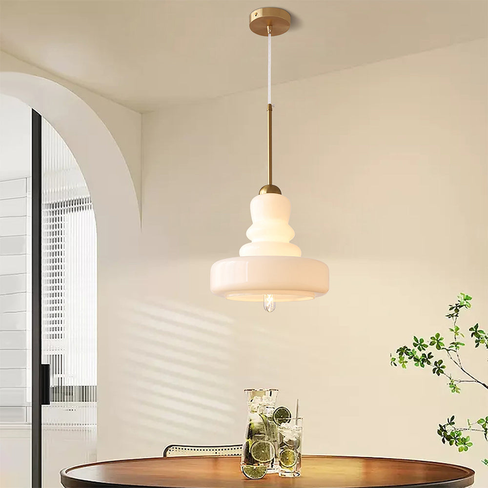 Vintage Colorful Gourd Pendant Lamp