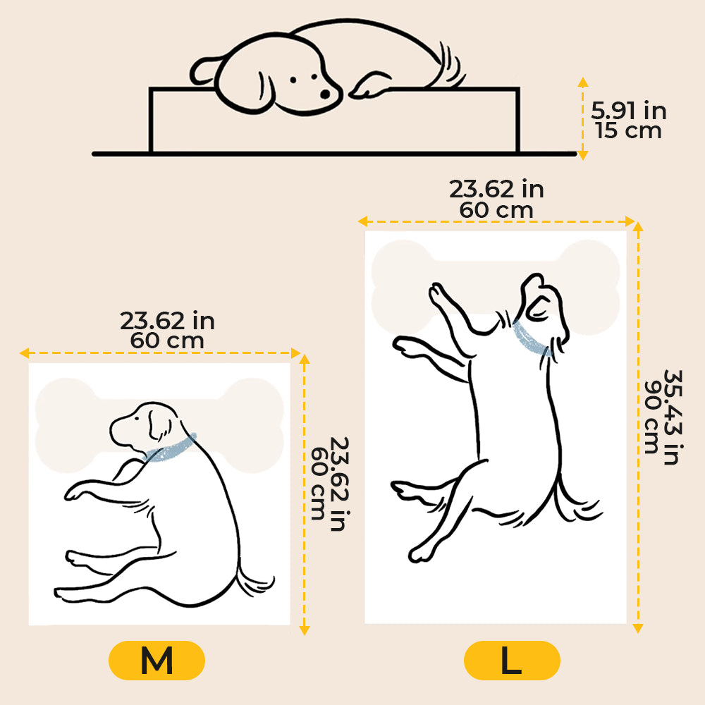 Waffle Plush Dog Bed Soft Stylish Ultra Cozy Fabric