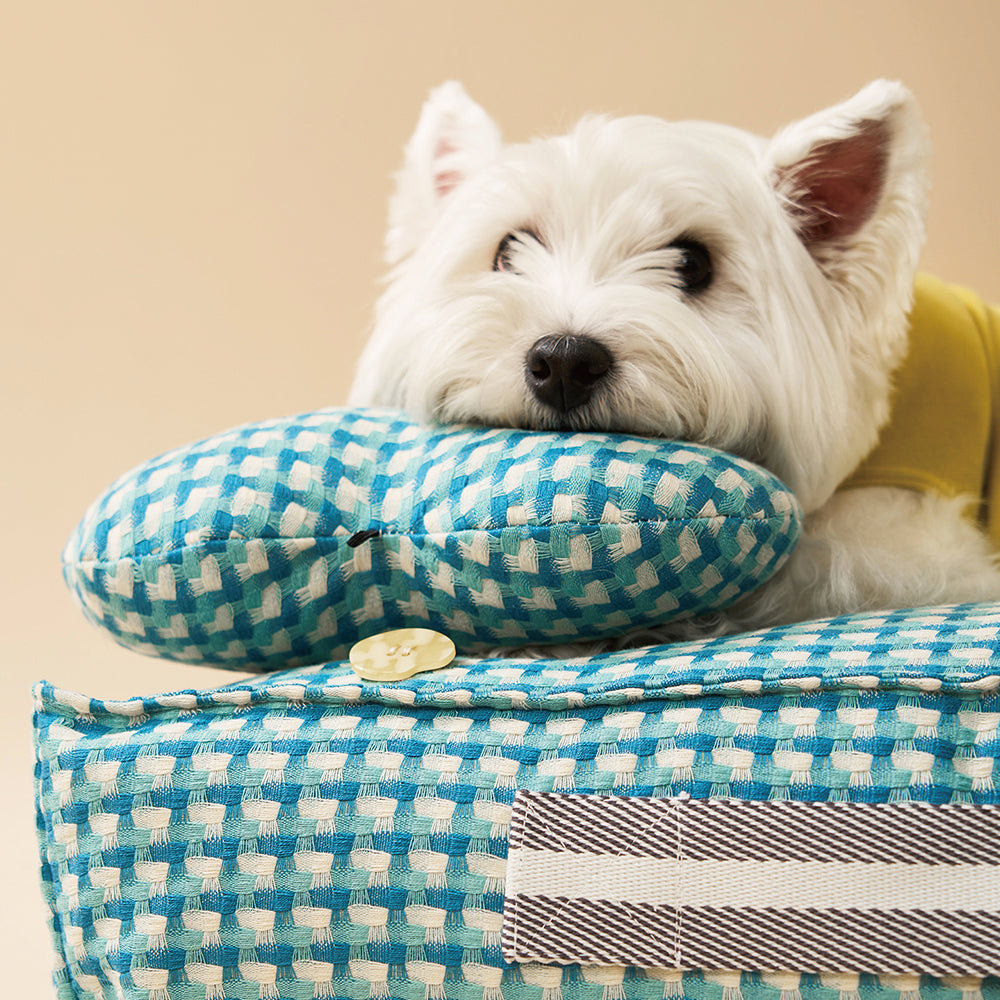 Waffle Plush Dog Bed Soft Stylish Ultra Cozy Fabric