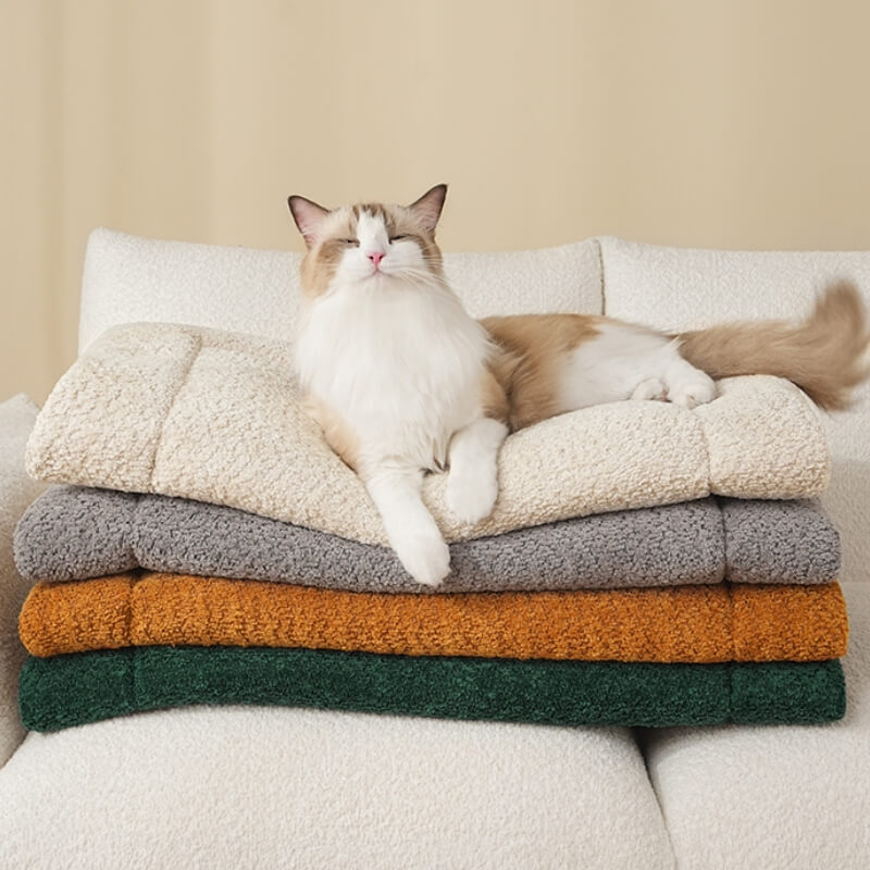 Warm Plush Non-Slip Pet Mat Soft Cozy Versatile Sizes