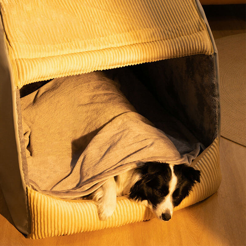 Spacious & Cozy Dog Bed Flannel Plush Durable Design
