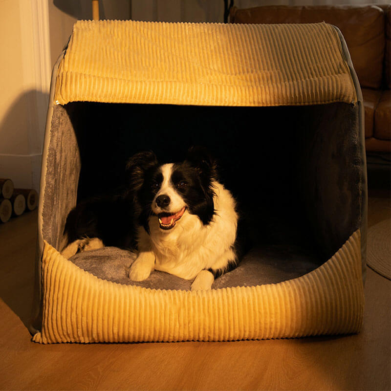 Spacious & Cozy Dog Bed Flannel Plush Durable Design