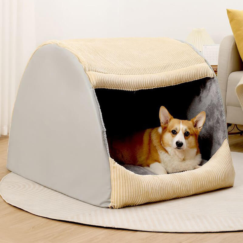 Spacious & Cozy Dog Bed Flannel Plush Durable Design
