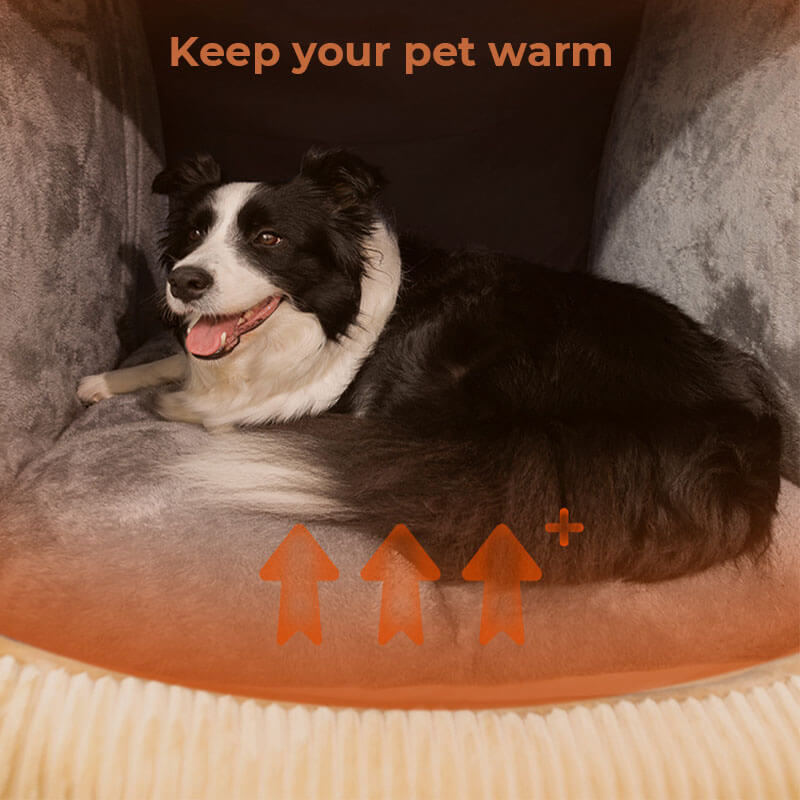 Spacious & Cozy Dog Bed Flannel Plush Durable Design