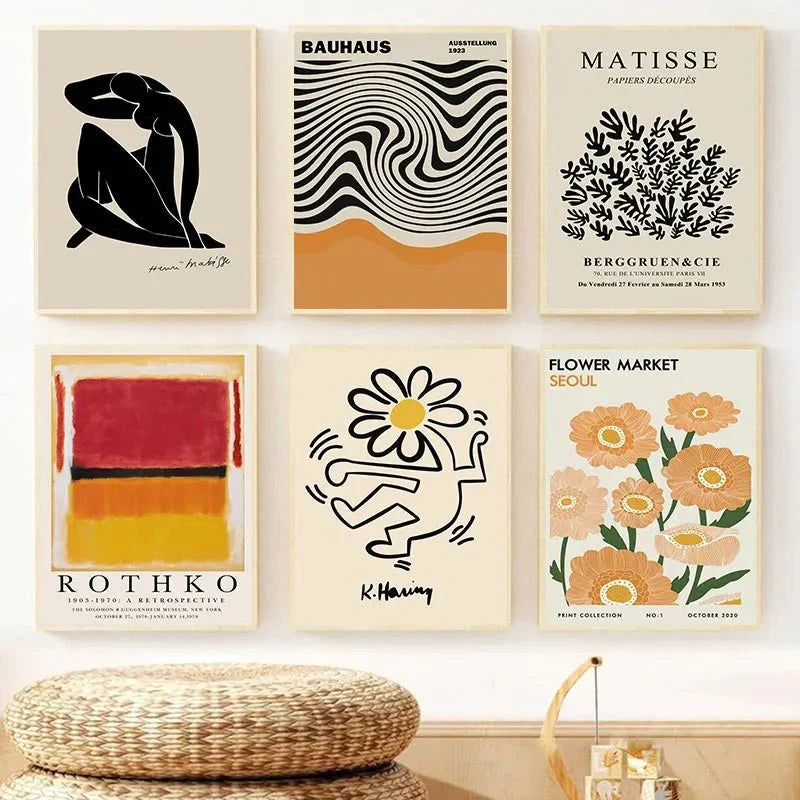 Abstract Canvas Wall Art Poster - Modern Unframed Design