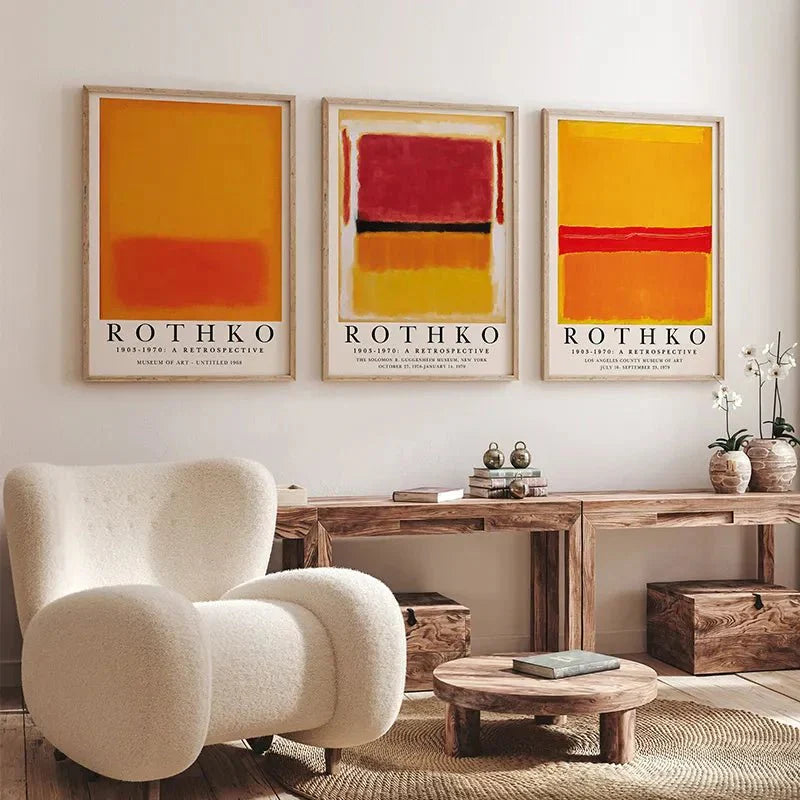 Abstract Canvas Wall Art Poster - Modern Unframed Design