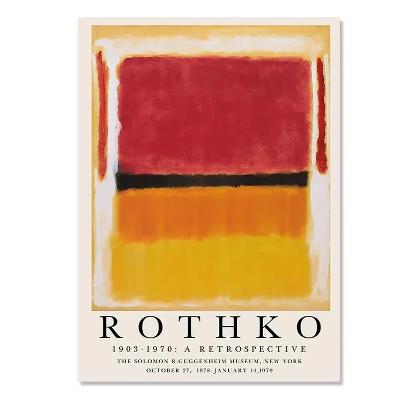 Abstract Canvas Wall Art Poster - Modern Unframed Design