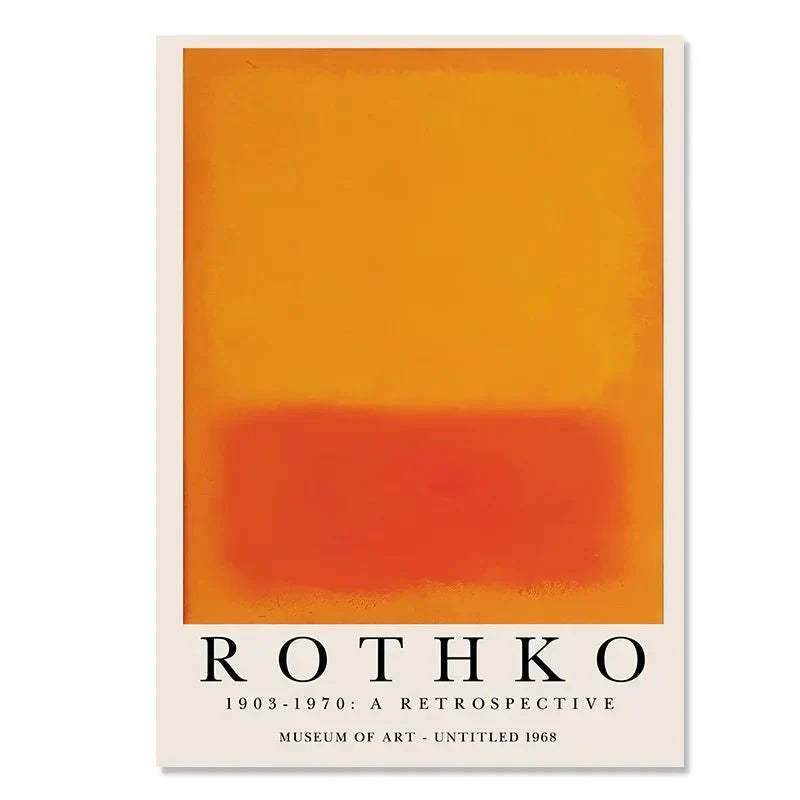 Abstract Canvas Wall Art Poster - Modern Unframed Design
