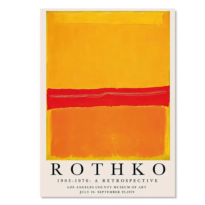 Abstract Canvas Wall Art Poster - Modern Unframed Design