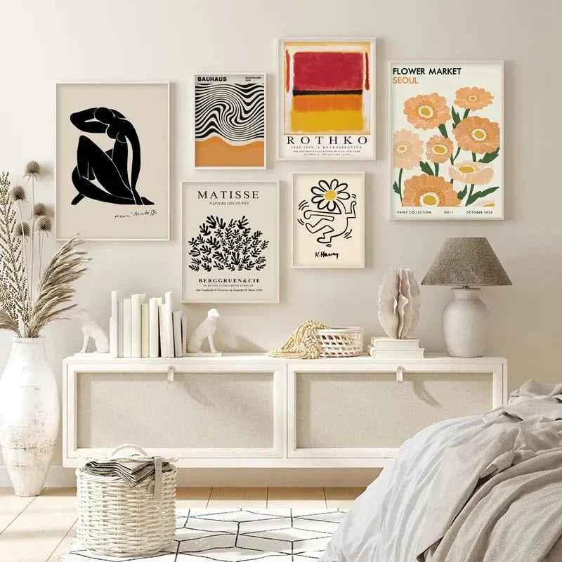 Abstract Canvas Wall Art Poster - Modern Unframed Design