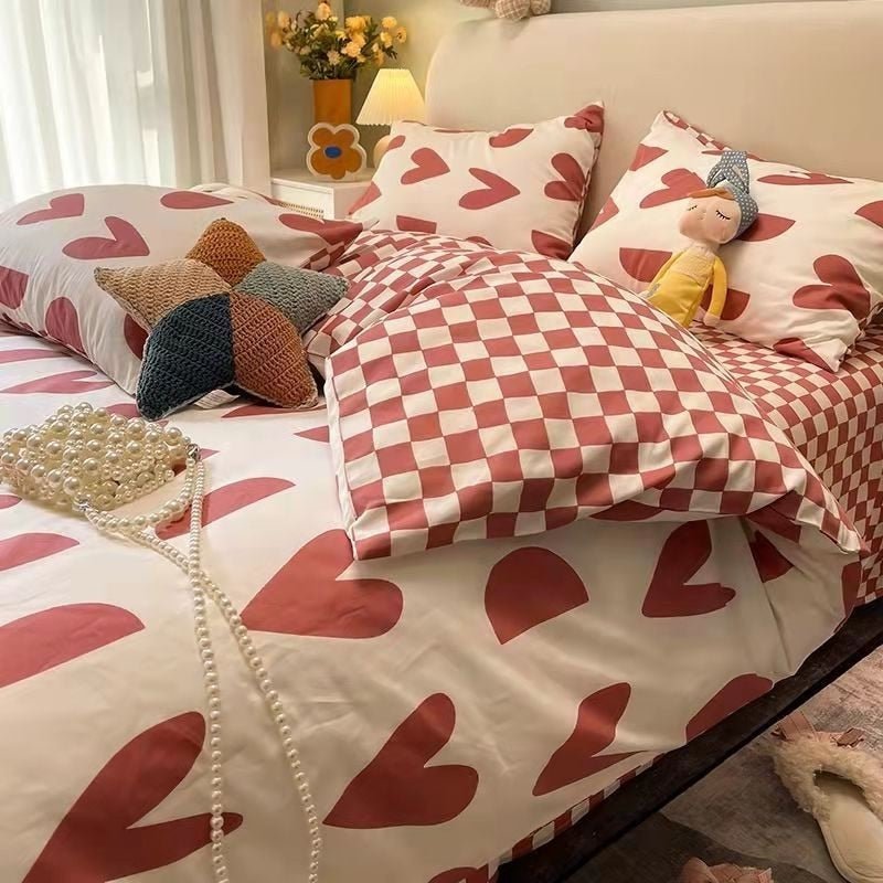 Abstract Chequerboard Single Bedding Set