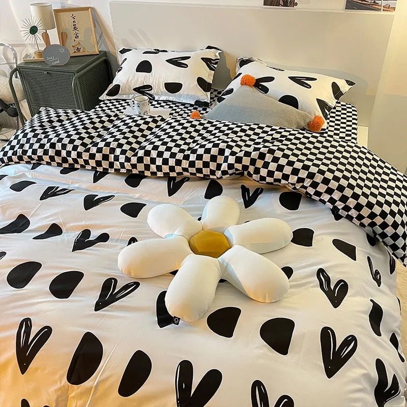 Abstract Chequerboard Single Bedding Set