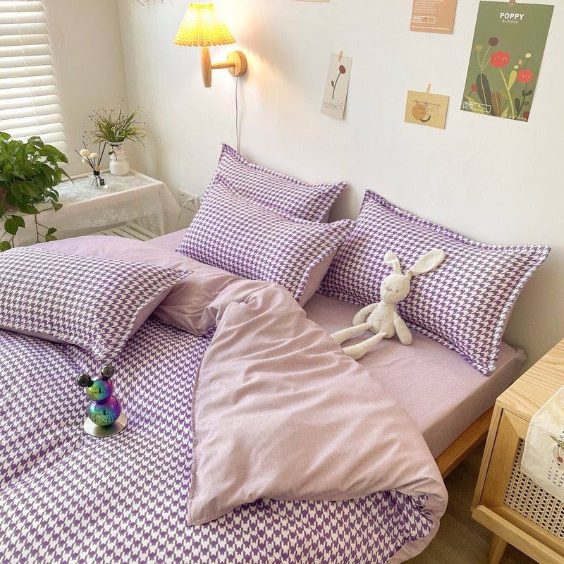 Abstract Chequerboard Single Bedding Set