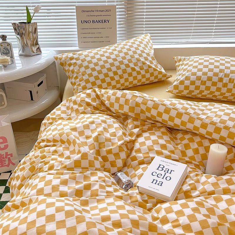 Abstract Chequerboard Single Bedding Set