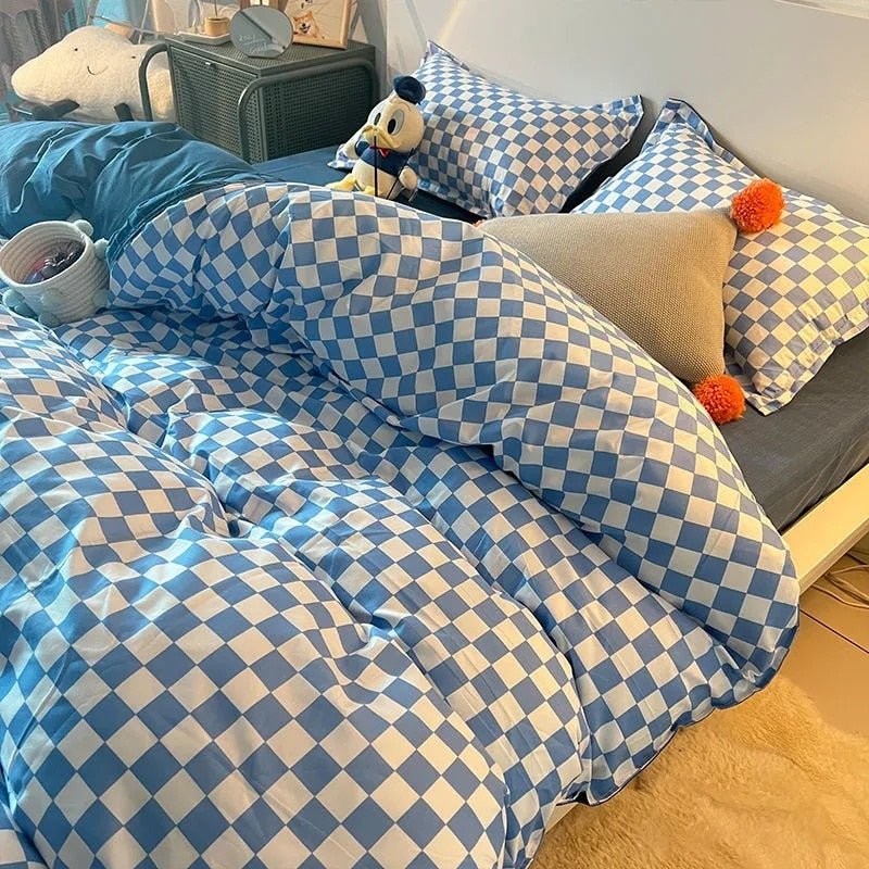 Abstract Chequerboard Single Bedding Set
