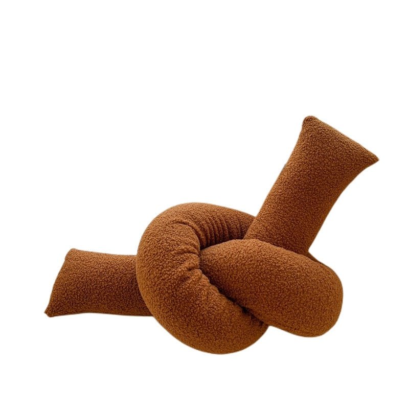 Abstract Shaped Sofa Cushion in Plush Wavy Design