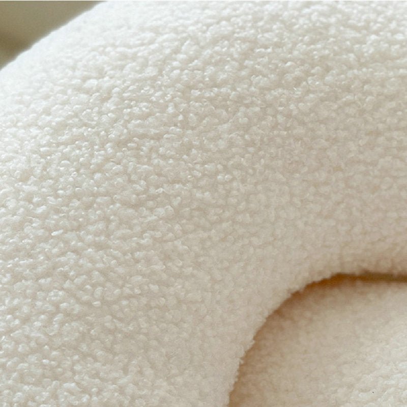 Abstract Shaped Sofa Cushion in Plush Wavy Design
