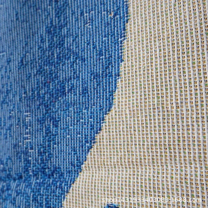 Abstract Tapestry Throw Blanket with Vintage Knitted Design