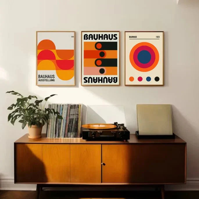 Vibrant Abstract Wall Art Poster Canvas Modern Design