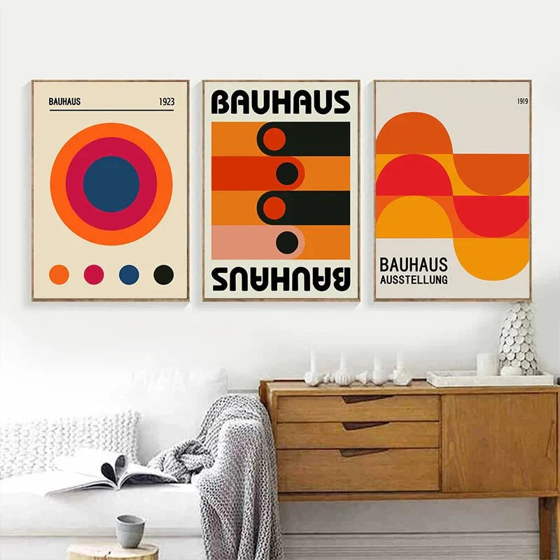 Vibrant Abstract Wall Art Poster Canvas Modern Design
