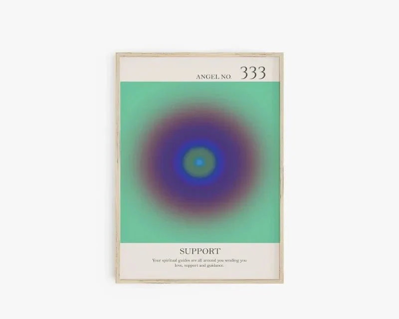 Angel Number Spiritual Posters Canvas Modern Wall Art