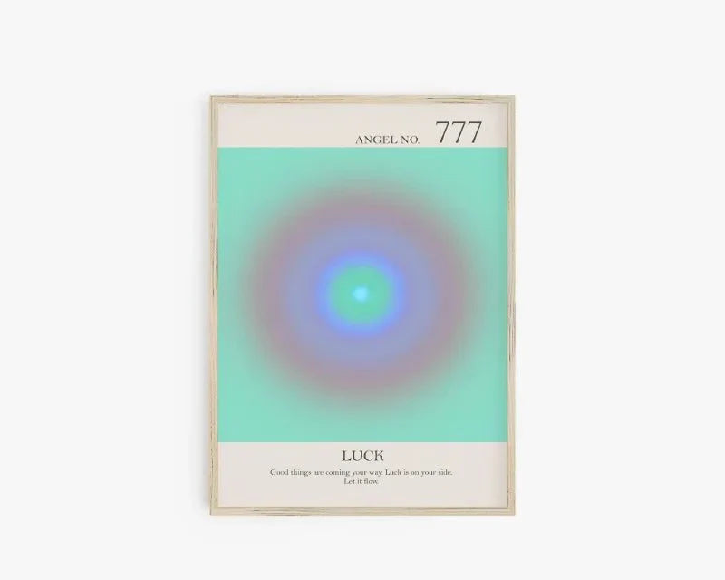 Angel Number Spiritual Posters Canvas Modern Wall Art