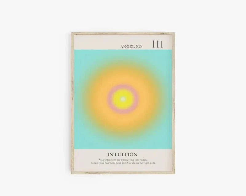 Angel Number Spiritual Posters Canvas Modern Wall Art