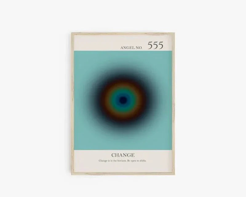 Angel Number Spiritual Posters Canvas Modern Wall Art