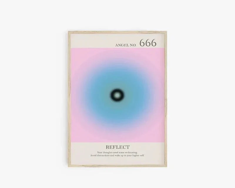 Angel Number Spiritual Posters Canvas Modern Wall Art