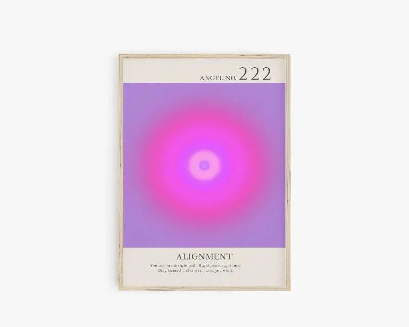 Angel Number Spiritual Posters Canvas Modern Wall Art