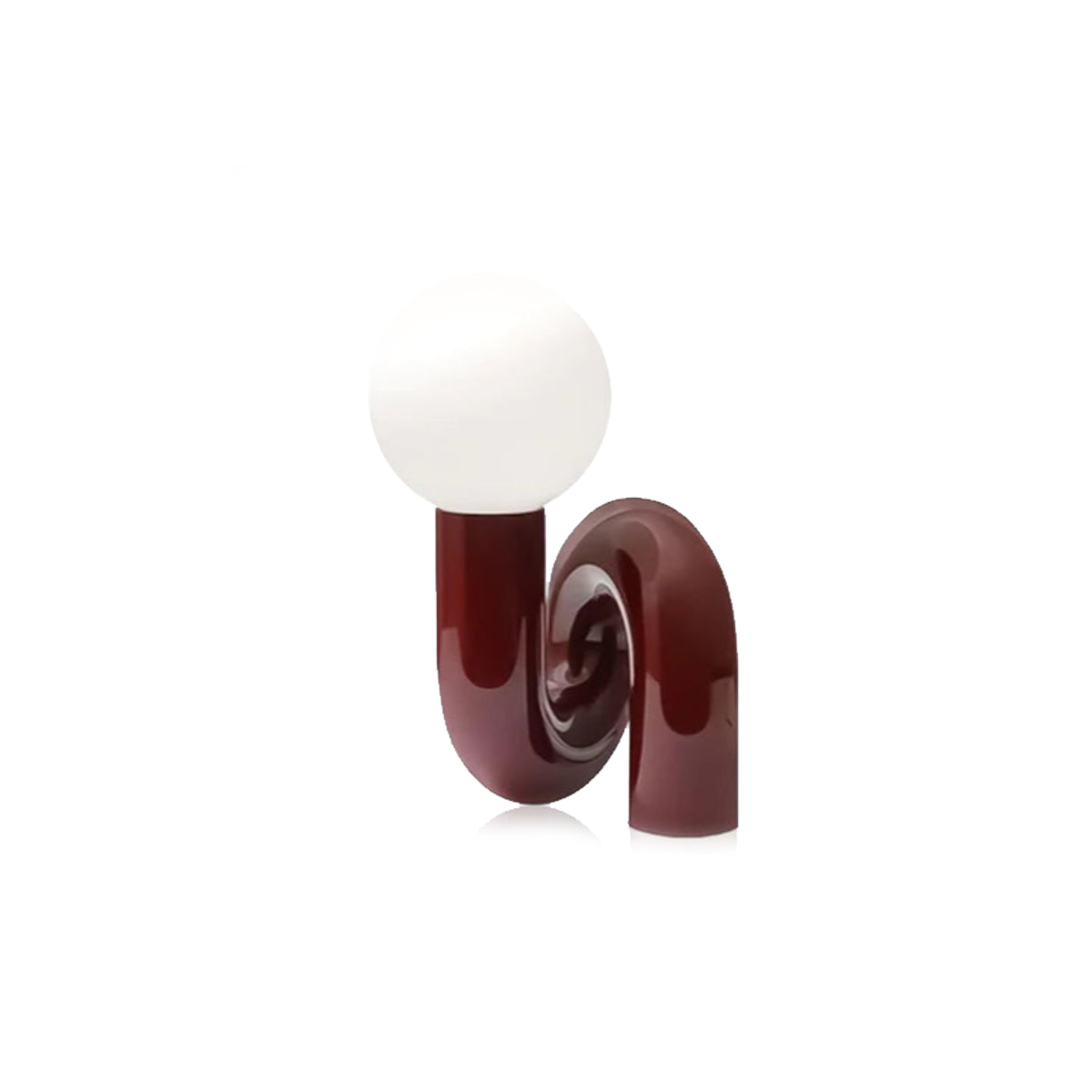 Nordic Twisted Ball Table Lamp – Sculptural LED Accent