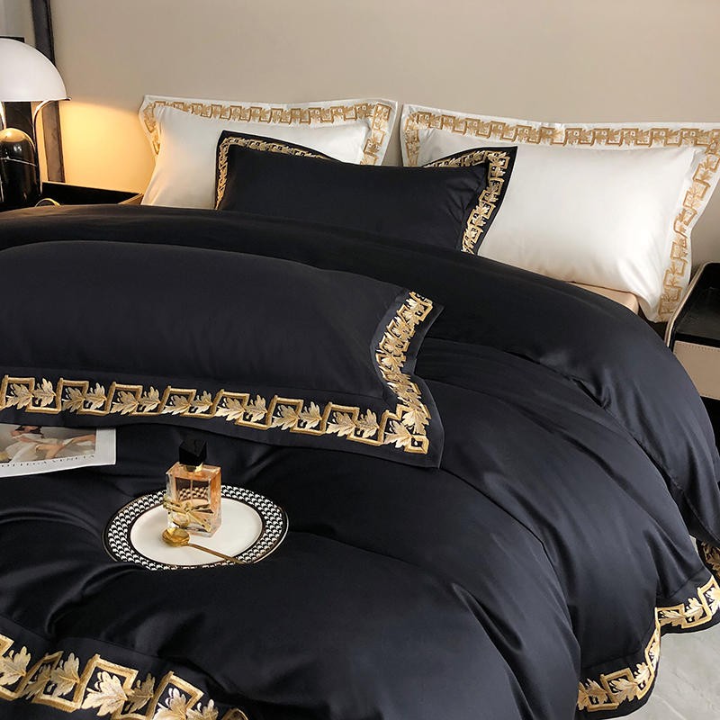 Ebonique Baroque Duvet Cover Set (Egyptian Cotton, 1000 TC)