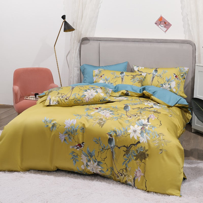 Tropical Haven Duvet Cover Set (Egyptian Cotton, 500 TC)