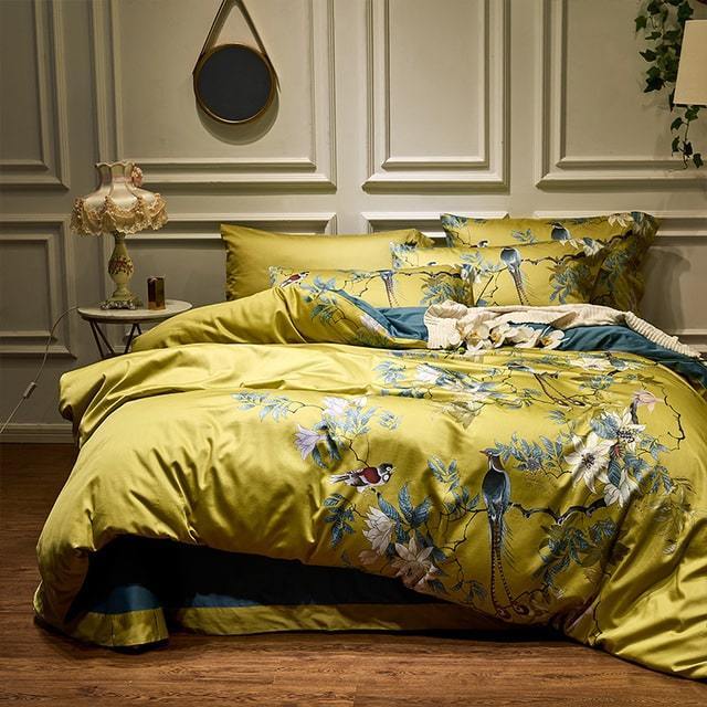 Tropical Haven Duvet Cover Set (Egyptian Cotton, 500 TC)