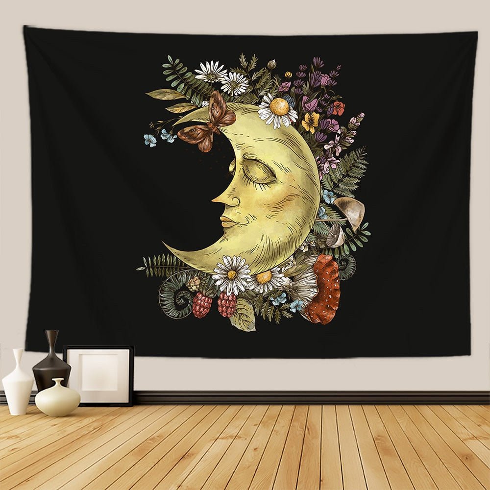 Botanical and Floral Tapestry Print Wall Hanging 100% Polyester