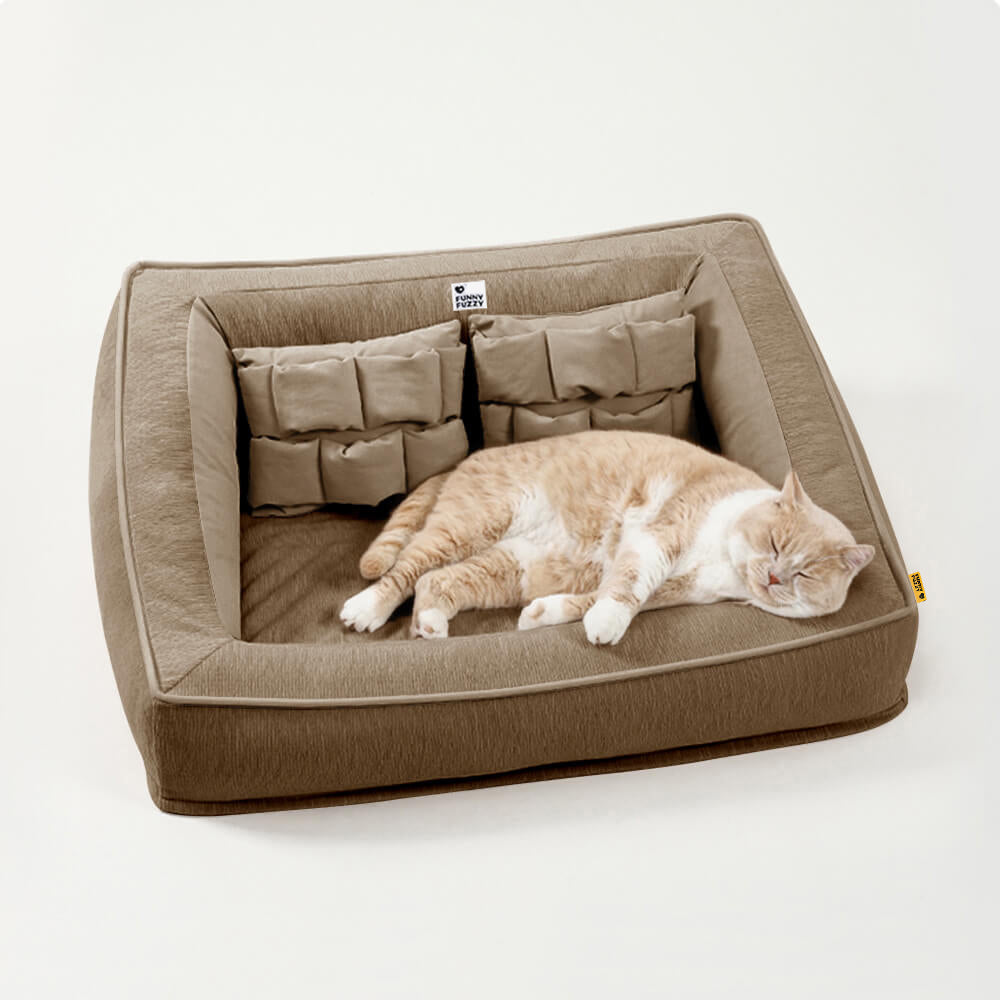 Comfort Orthopedic Dog Sofa Bed Supportive Stylish Foam