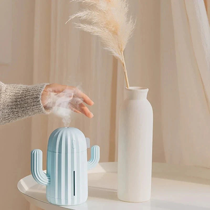 Cactus Shaped Rechargeable Aromatherapy Humidifier 340ml