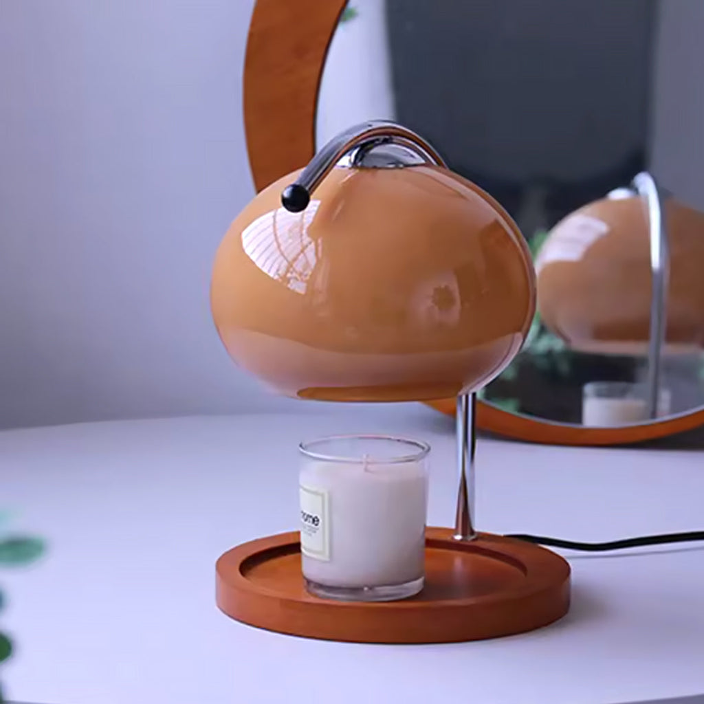 Glass Candle Warmer Lamp – Dimmable Retro Glow