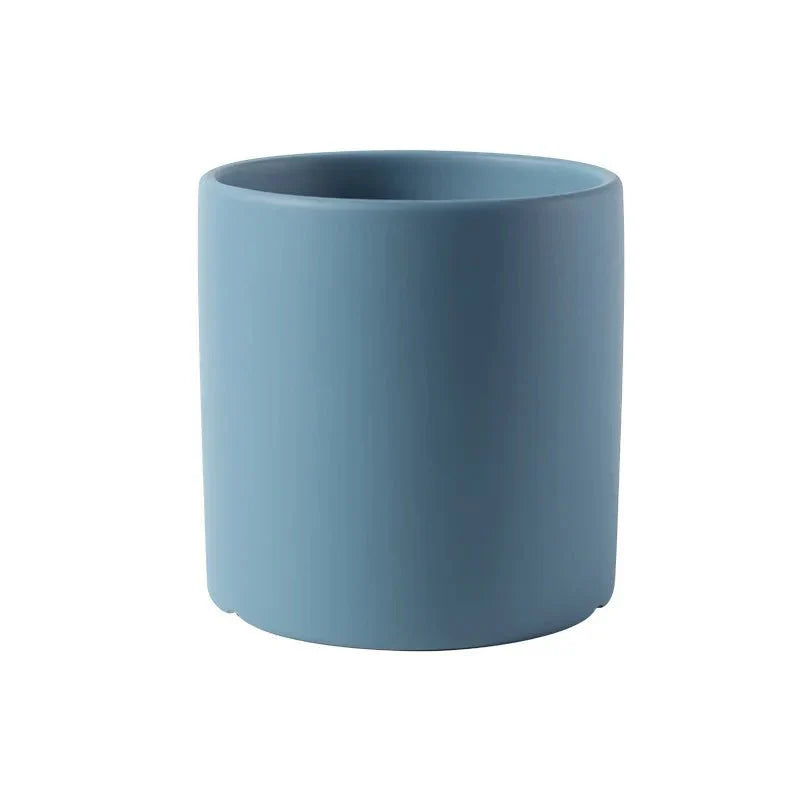 Colourful Ceramic Flower Pot with Drainage Modern Design