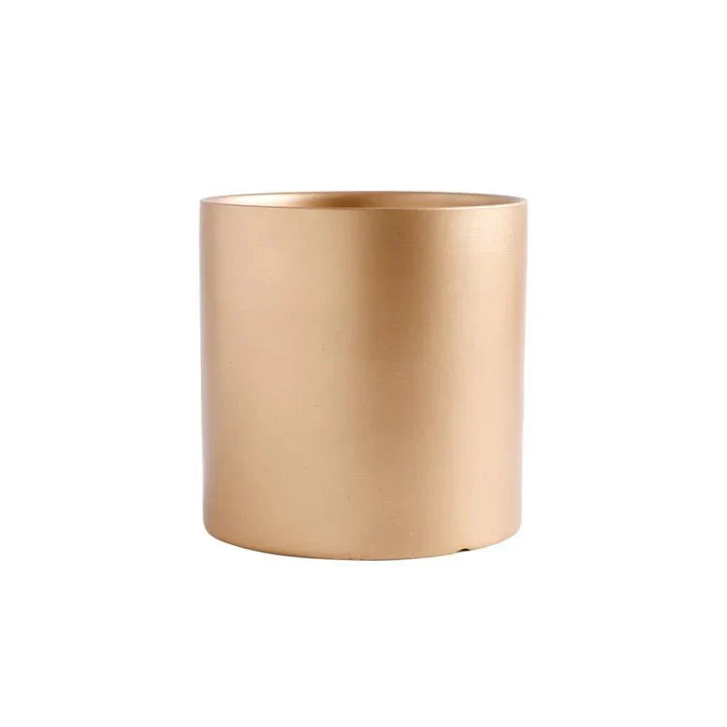 Colourful Ceramic Flower Pot with Drainage Modern Design