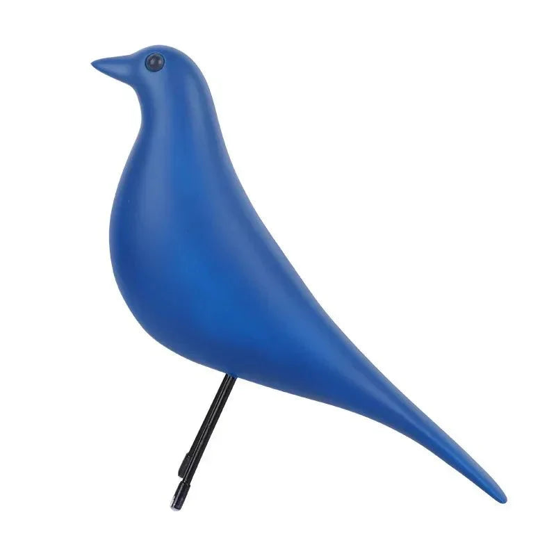 Colourful Novelty Bird House Ornament Resin Sculpture Decor