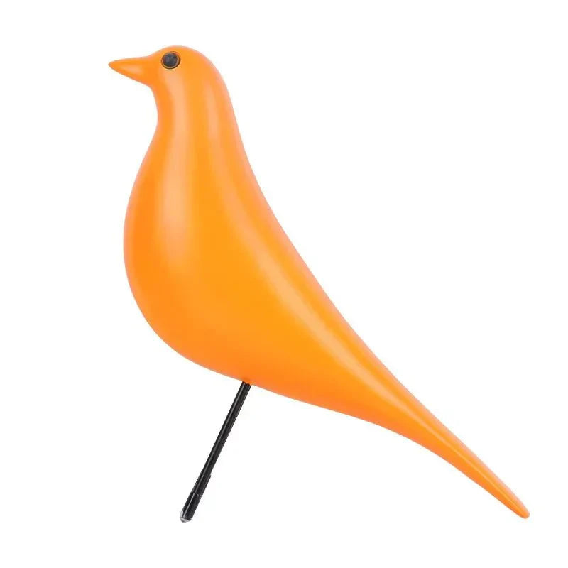 Colourful Novelty Bird House Ornament Resin Sculpture Decor