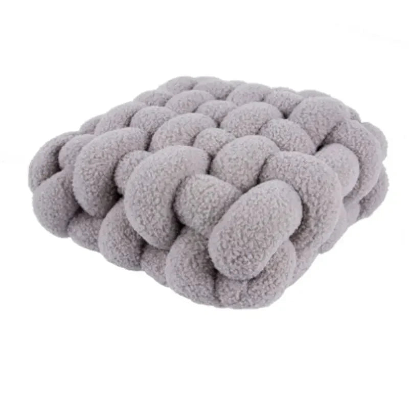 Colourful Soft Nordic Knot Sofa Cushion in Plush Fabric